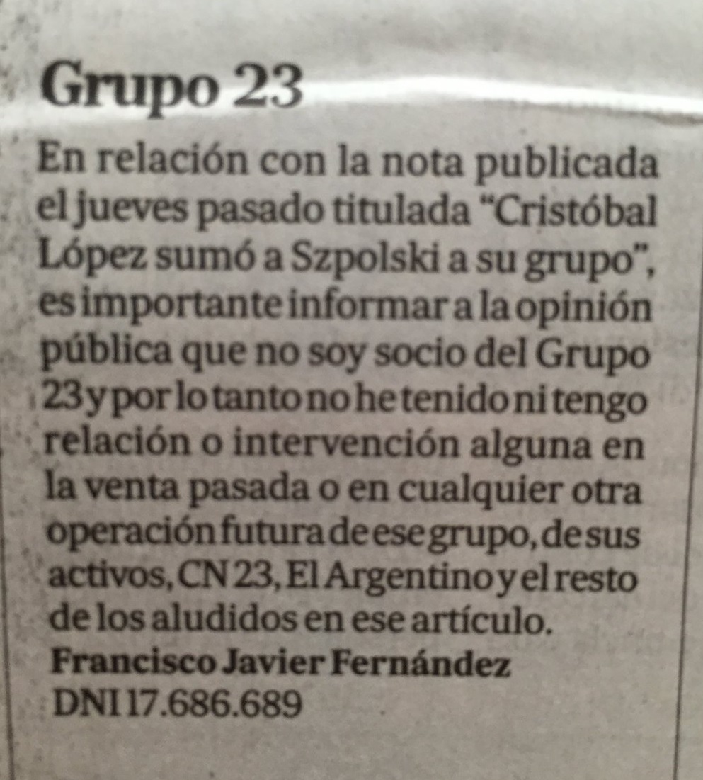 carta de francisco javier fernandez